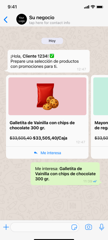 Campaña promocional de Nilo Commerce por WhatsApp