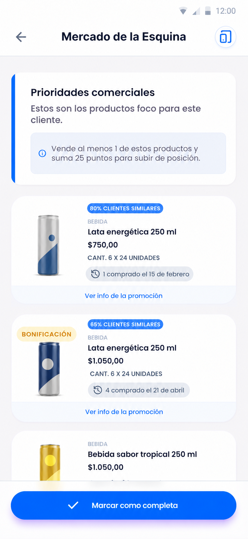Prioridades comerciales con productos genéricos durante la visita en Nilo Force